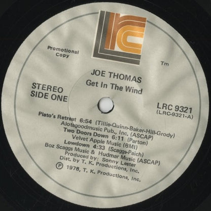 Joe Thomas / ジョー・トーマス / Get In The Wind (LRC 9321)