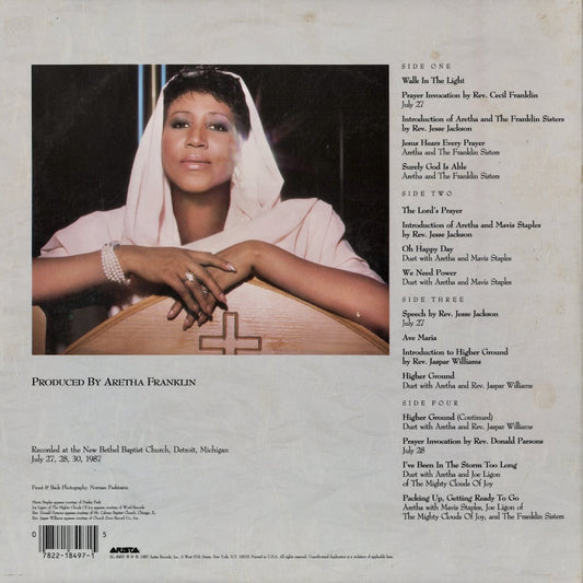 Aretha Franklin – One Lord One Faith One Baptism -2LP (AL-8497) LP 1987 US Arista｜中古LP