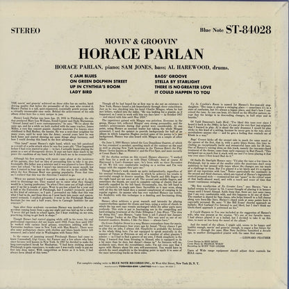 Horace Parlan / ホレス・パーラン / Movin' & Groovin' (BN 4028)