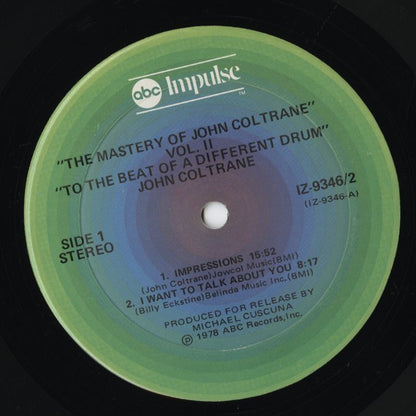 John Coltrane / ジョン・コルトレーン / The Mastery Of John Coltrane - Vol. II To The Beat Of A Different Drum (IZ 9346/2)