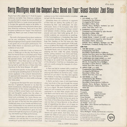 Gerry Mulligan / ジェリー・マリガン / And The Concert Jazz Band On Tour (V-8438)