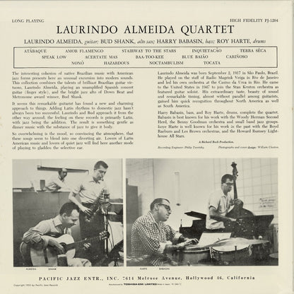 Laurindo Almeida Quartet Featuring Bud Shank / ローリンド・アルメイダ (PJ-1204) 1991 JPN Pressing