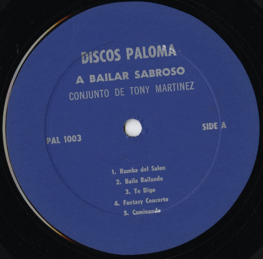Conjunto De Tony Martinez / トニー・マルティネス / A Bailar Sabroso (PAL 1003)