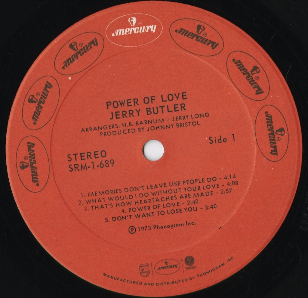 Jerry Butler - Power Of Love (SRM-1-689) 1973 US Mercury｜中古LP