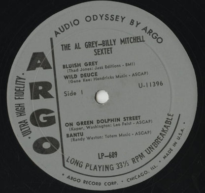 The Al Grey - Billy Mitchell Sextet / アル・グレイ / The Al Grey - Billy Mitchell Sextet (LP-689)