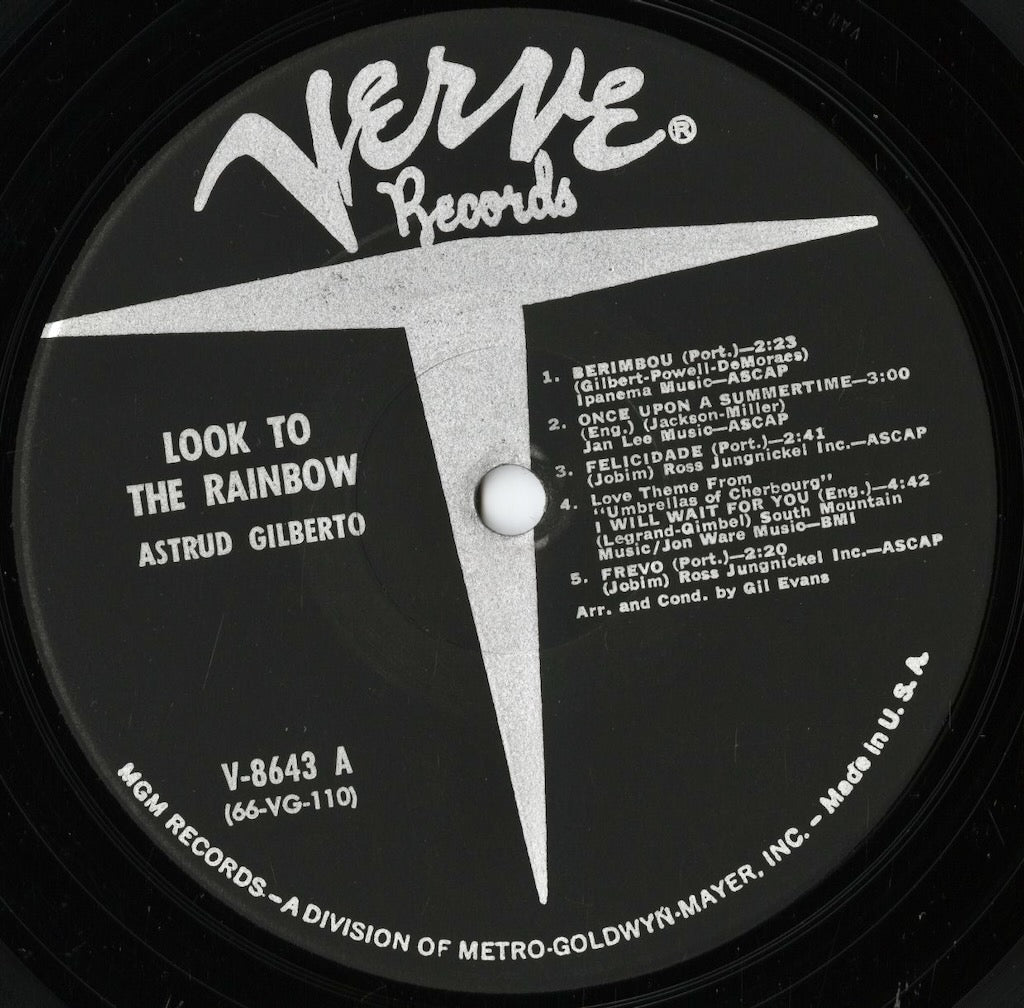 Astrud Gilberto - Look To The Rainbow (V-8643) LP 1966 US Verve｜中古LP