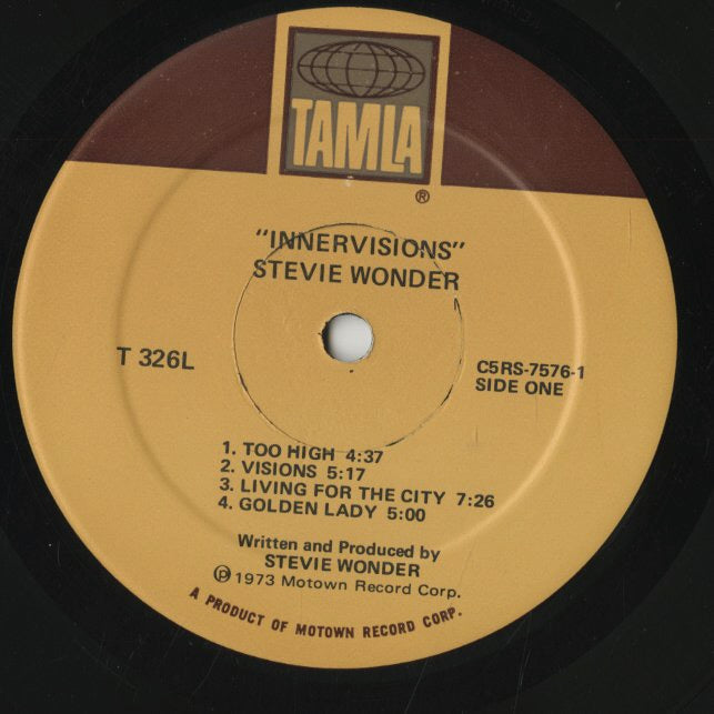 Stevie Wonder / スティーヴィ・ワンダー / Innervisions (T 326L)