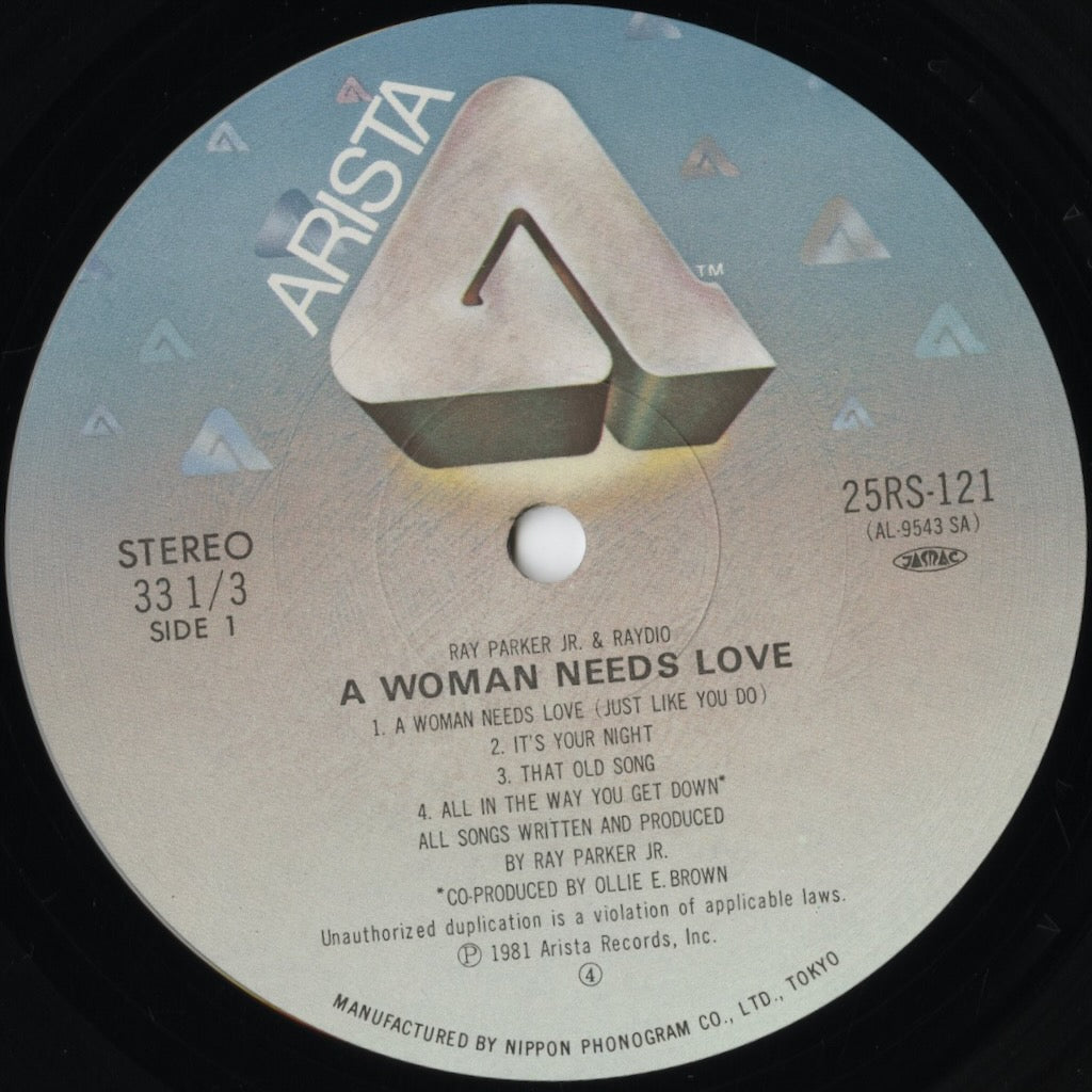 Ray Parker Jr. & Raydio - A Woman Needs Love (25RS-121) LP 1981