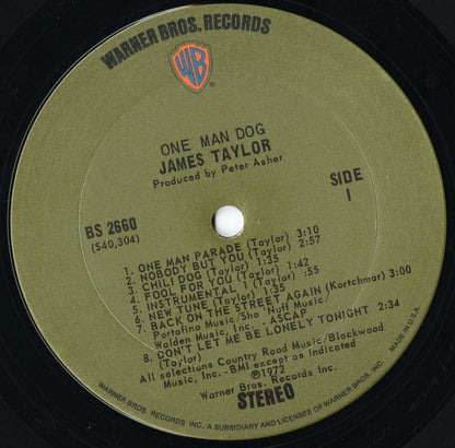 James Taylor / ジェイムス・テイラー / One Man Dog (BS 2660)