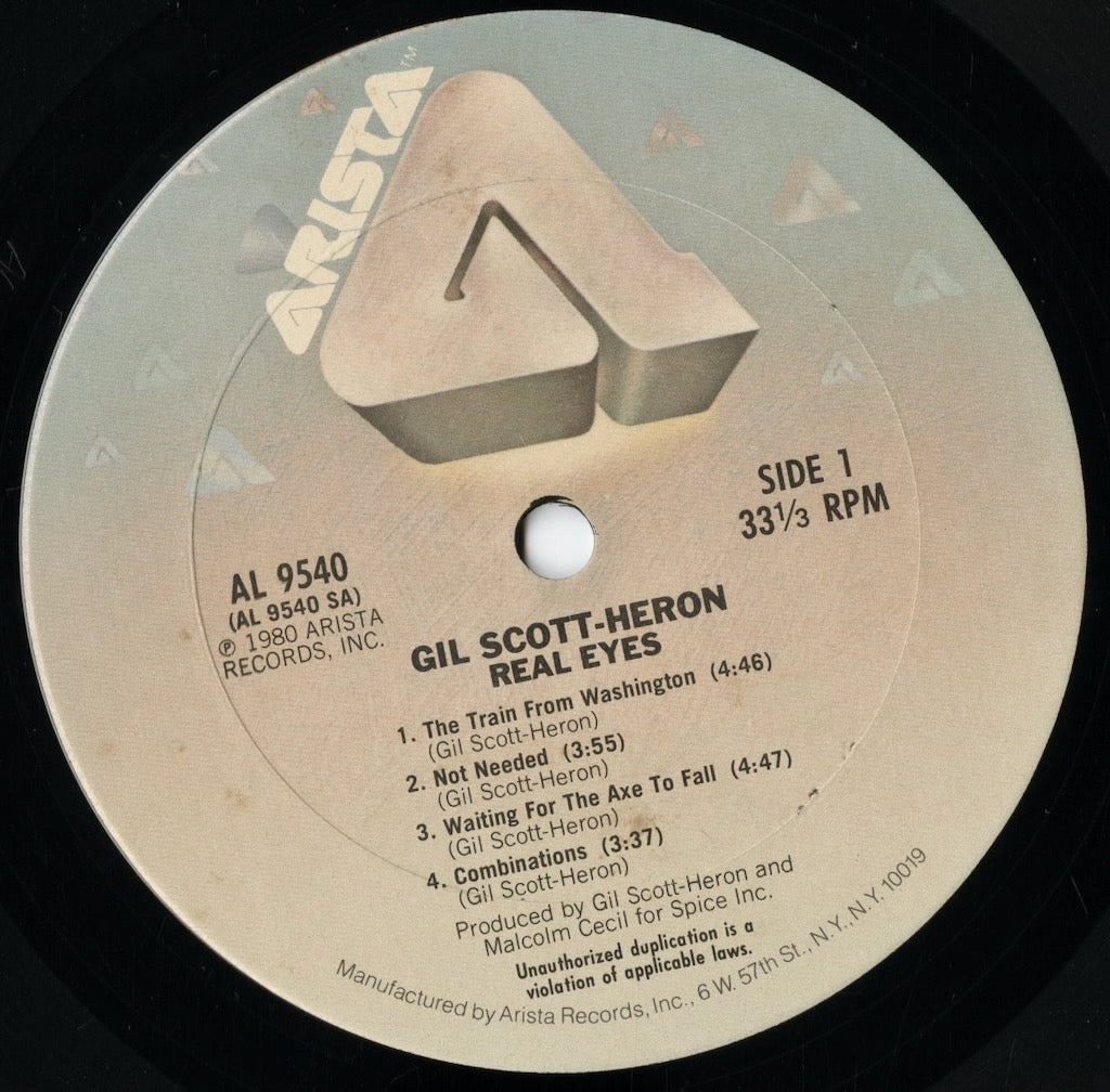 Gil Scott Heron / ギル・スコット・ヘロン / Real Eyes (AL 9540)