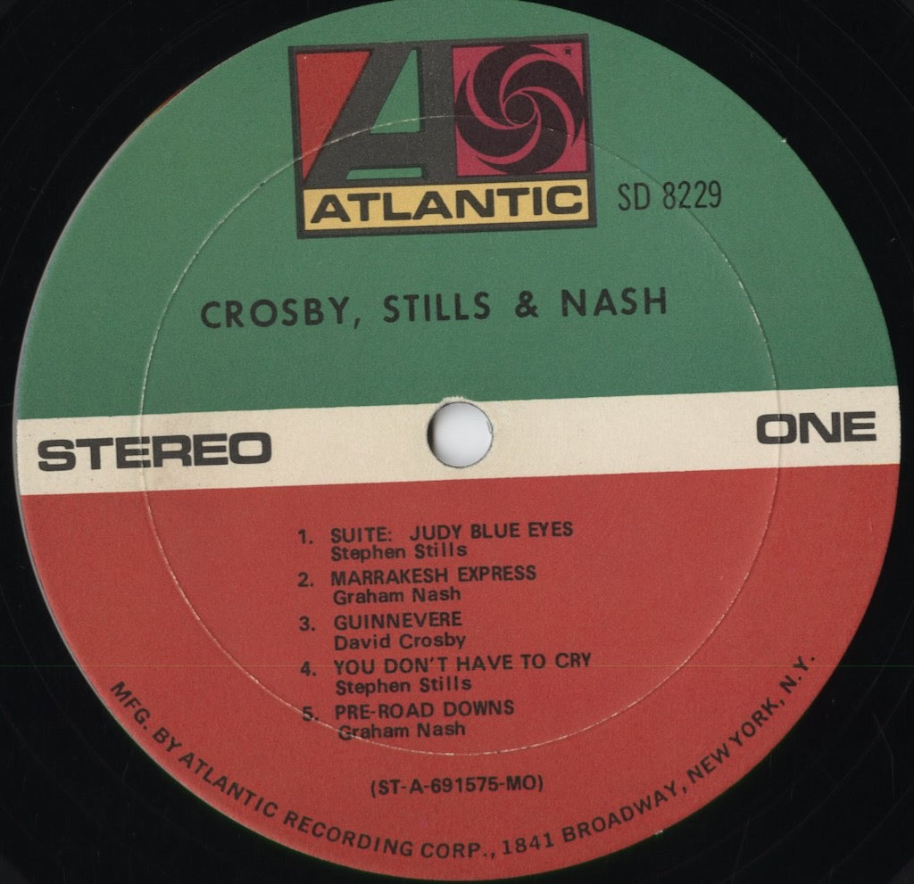 Crosby, Stills & Nash - Crosby, Stills & Nash (SD 8229) 1969 US Atlantic｜中古LP