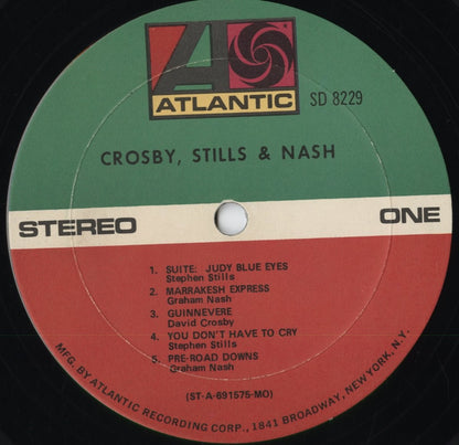 Crosby, Stills & Nash - Crosby, Stills & Nash (SD 8229) 1969 US Atlantic｜中古LP