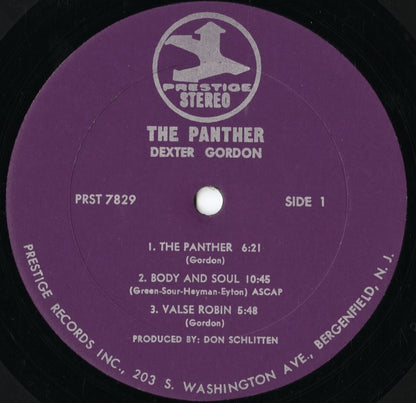 Dexter Gordon - The Panther! (PRST 10030) 1970 US Prestige｜中古LP