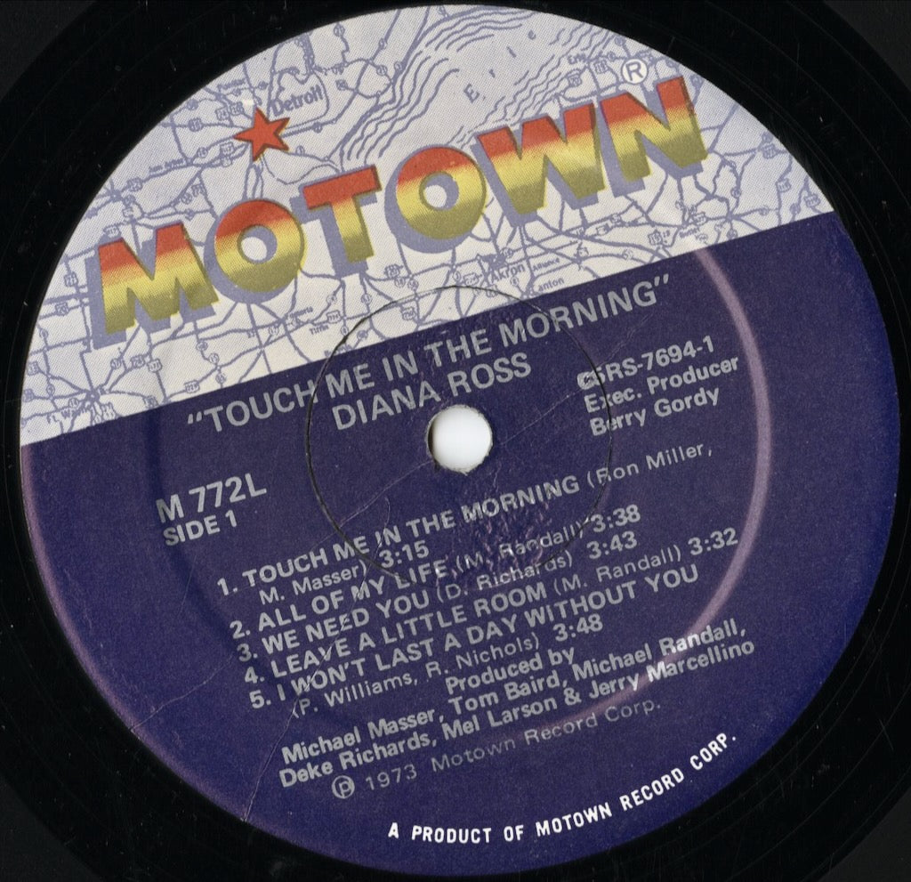 Diana Ross - Touch Me In The Morning (M772L) LP 1973 US Motown｜中古LP