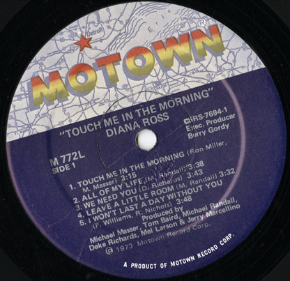 Diana Ross - Touch Me In The Morning (M772L) LP 1973 US Motown｜中古LP