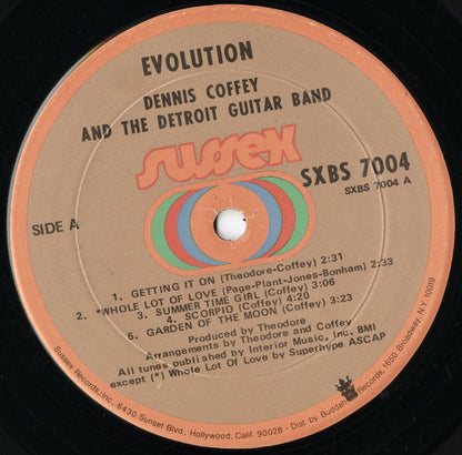 Dennis Coffey - Evolution (SXBS 7004) LP 1971 US Sussex｜中古LP