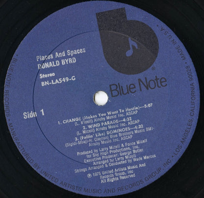 Donald Byrd - Places And Spaces (BN-LA-549G) LP 1975 US Blue Note｜中古LP