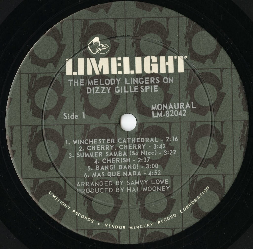Dizzy Gillespie - The Melody Lingers On (LM 82042) LP 1966 US Limelight｜中古LP