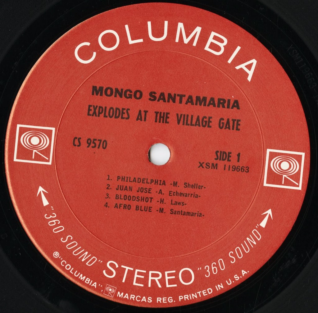 Mongo Santamaria - Explodes At The Village Gate (CS 9570) 1967 US Columbia｜中古LP
