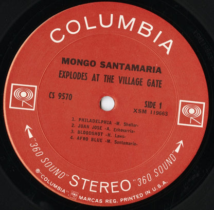 Mongo Santamaria - Explodes At The Village Gate (CS 9570) 1967 US Columbia｜中古LP