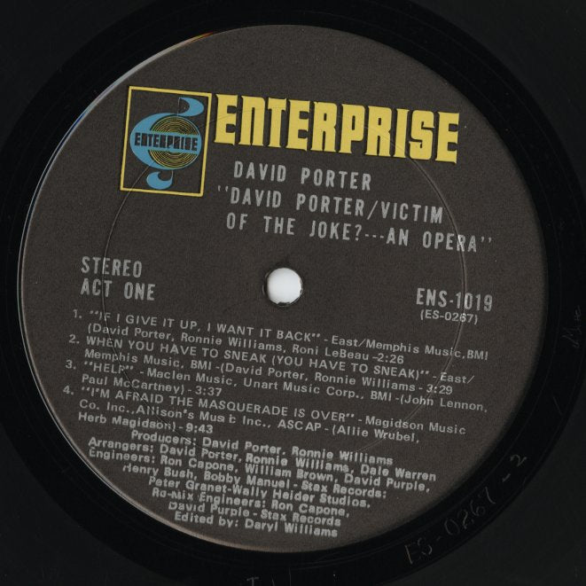 David Porter / デヴィッド・ポーター / Victim Of The Joke?....An Opera  (ENS-1019)