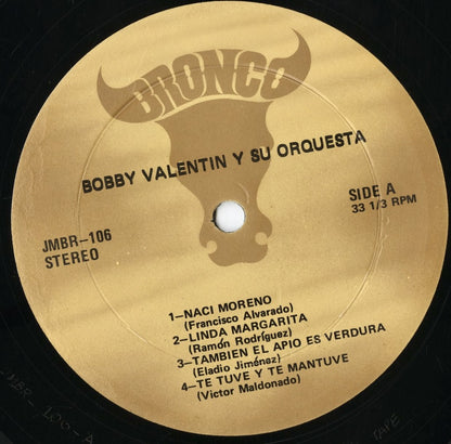Bobby Valentin - Musical Seduction (JMBR-106) LP 1978 Puerto Rico Bronco｜中古LP