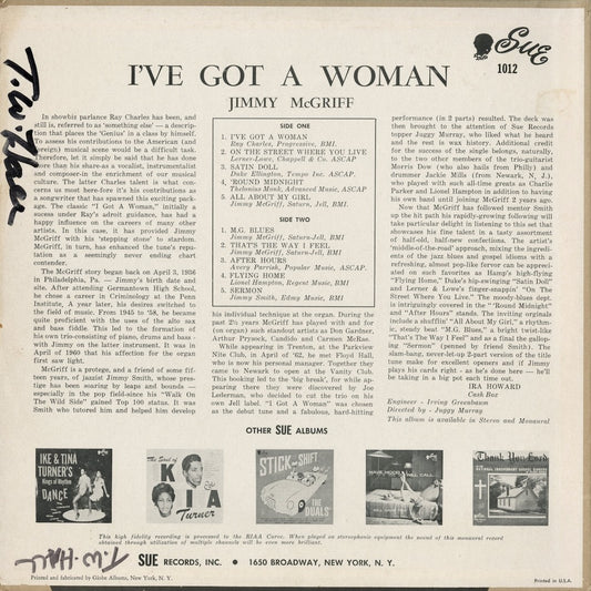 Jimmy McGriff – I’ve Got A Woman (LP 1012) LP 1962 US SUE | 中古LP