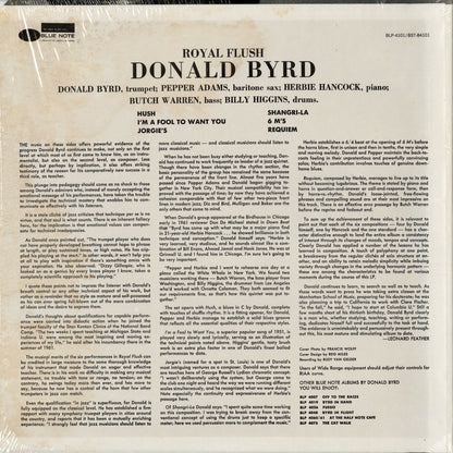Donald Byrd - Royal Flush (BST-84101) LP 1973 US Blue Note｜中古LP