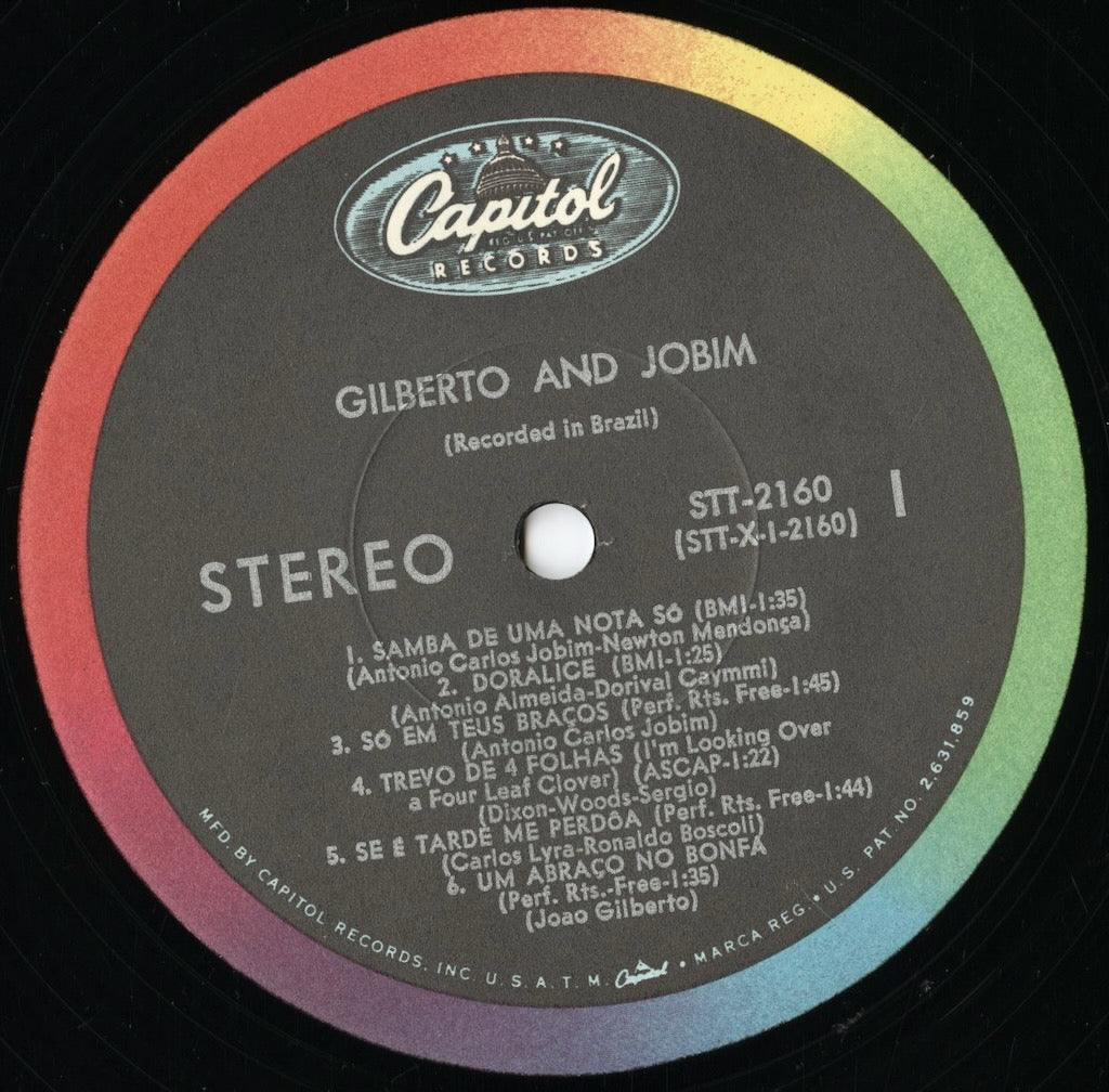 Joao Gilberto, Antonio Carlos Jobim – Gilberto And Jobim (STT 2160) LP 1960's US Capitol｜中古LP