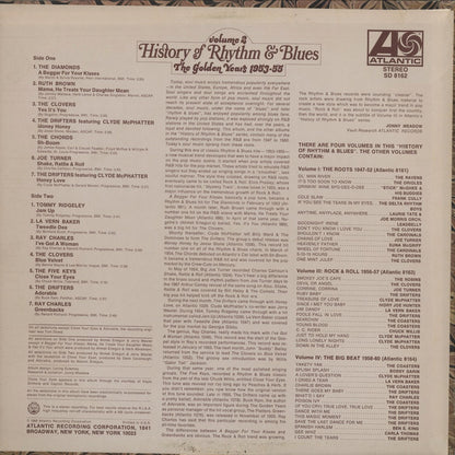 Various – History Of Rhythm & Blues Vol.2: The Golden Years 1953–55 (SD 8162) LP 1968 US Atlantic オリジナル盤 Stereo