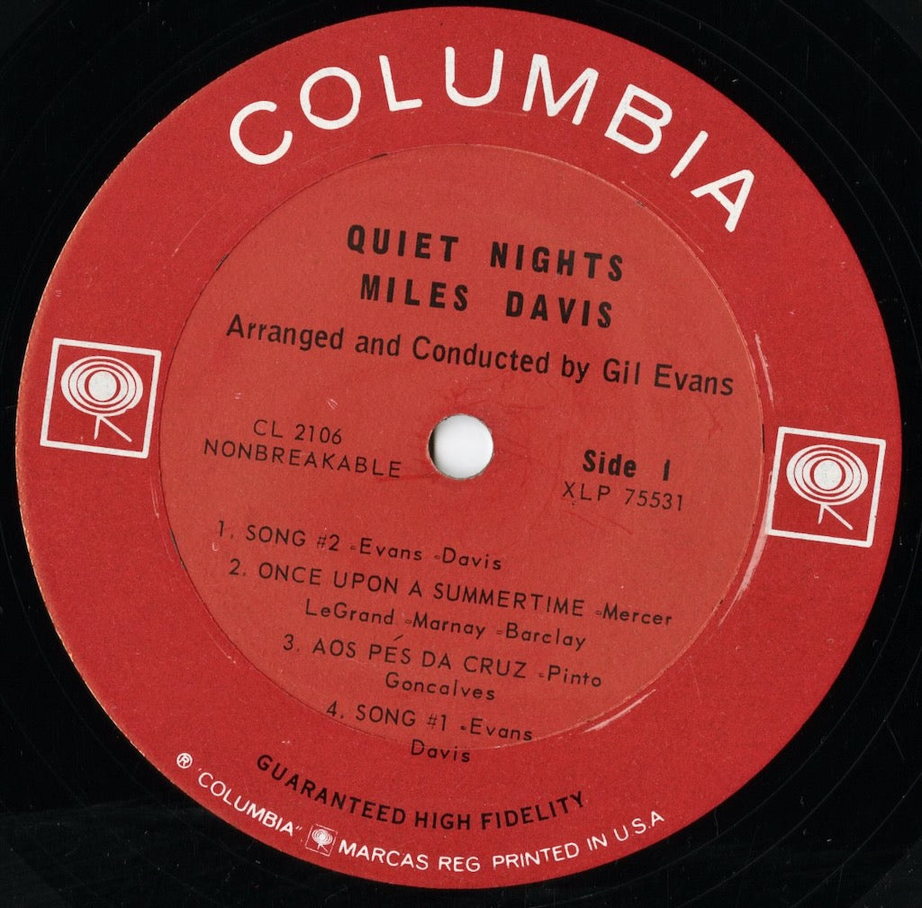 Miles Davis マイルス・デイヴィス　Quiet Nights レア！ Miles Davis / マイルス・デイヴィス / Quiet Nights (CL 2106