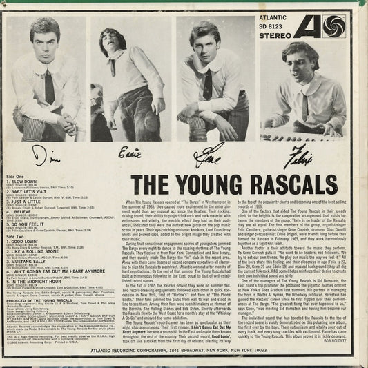 The Young Rascals – The Young Rascals (SD 8123) LP 1968 US Atlantic | 中古LP
