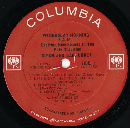 Simon and Garfunkel / サイモン＆ガーファンクル / Wednesday Morning, 3AM (CL 2249)