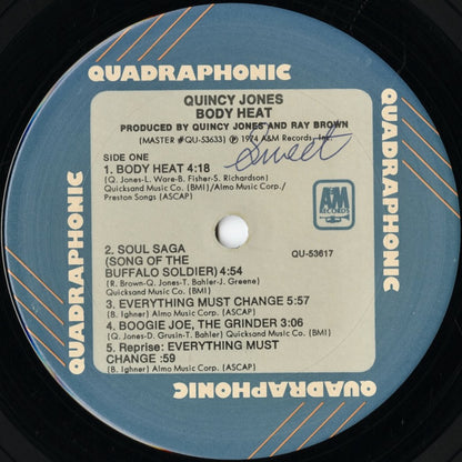 Quincy Jones / クインシー・ジョーンズ / Body Heat - Quadraphonic (QU-53617)
