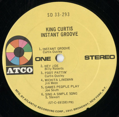 King Curtis - Instant Groove (SD 33-293) 1969 US ATCO｜中古LP