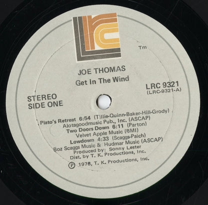 Joe Thomas - Get In The Wind (LRC 9321) 1978 US LRC｜中古LP