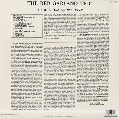 Red Garland / レッド・ガーランド / Moodsville Volume 1 (OJC-360)
