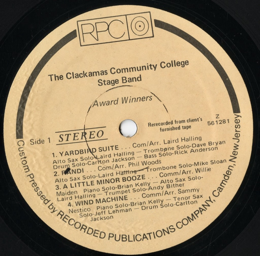 Clackamas Community College Stage Band - Award Winners (561281) 1980 US RPC｜中古LP