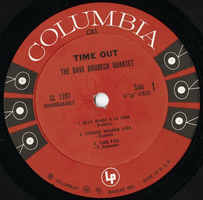 Dave Brubeck - Time Out (CL 1397) 1961 US Columbia - MONO｜中古LP