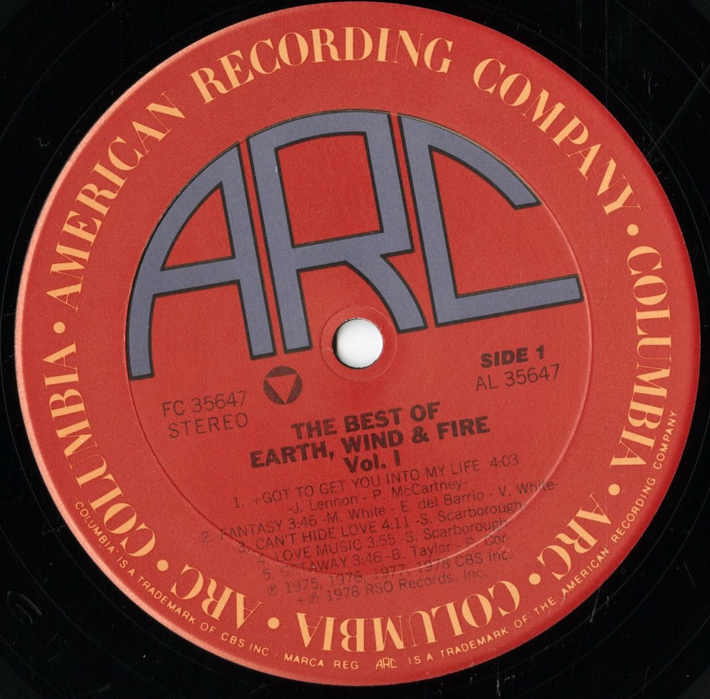 Earth Wind & Fire / アース、ウィンド＆ファイア / The Best Of Earth Wind & Fire Vol.1 (FC35647)