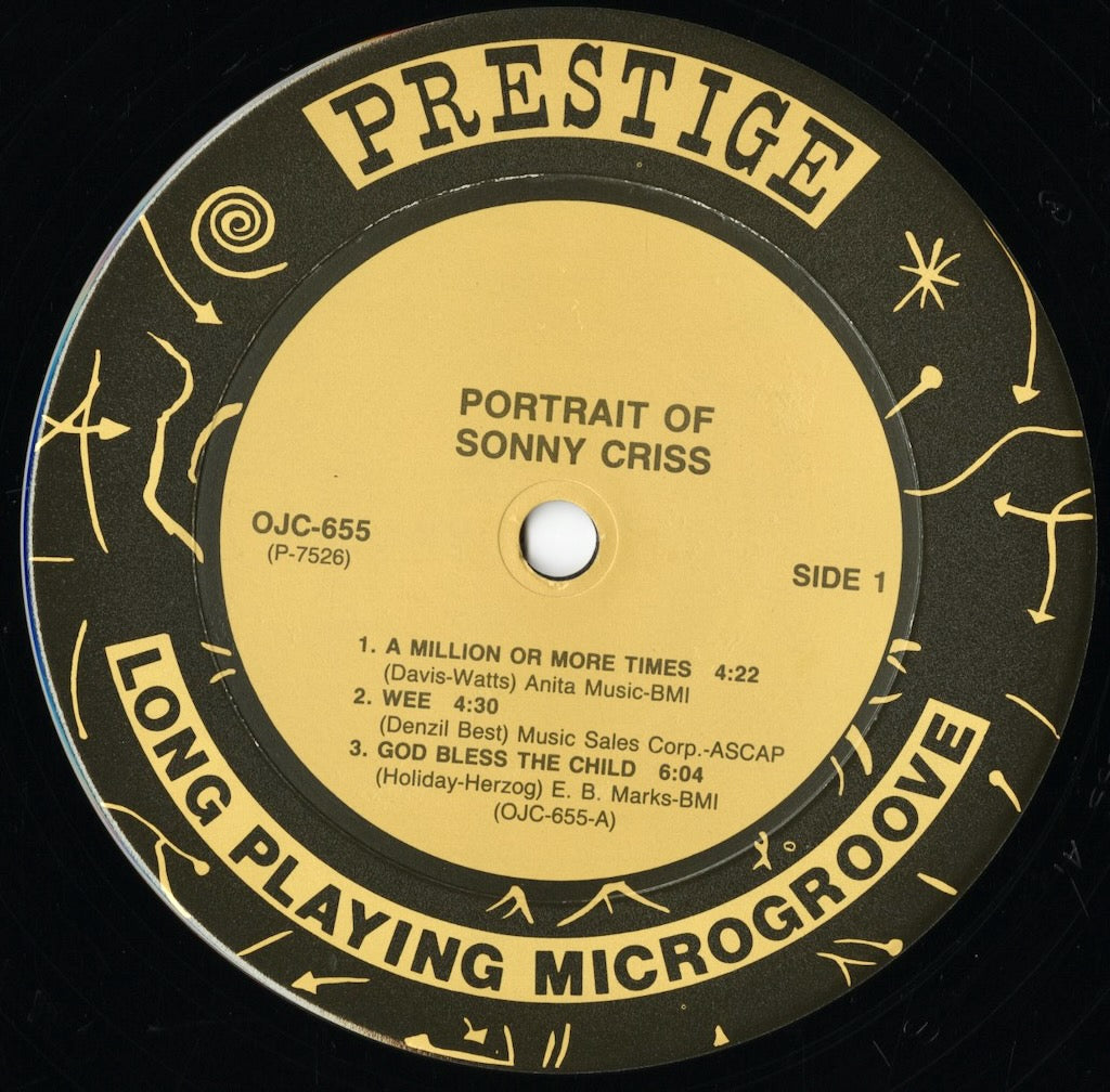 Sonny Criss / ソニー・クリス / Portrait Of Sonny Criss (OJC-655