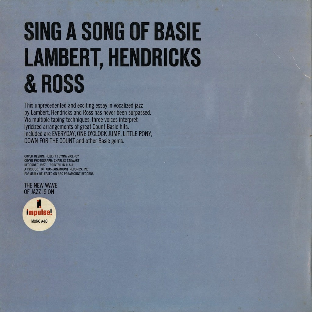 Lambert, Hendricks And Ross – Sing A Song Of Basie (AS-83) LP 1972 US Impulse! | 中古LP