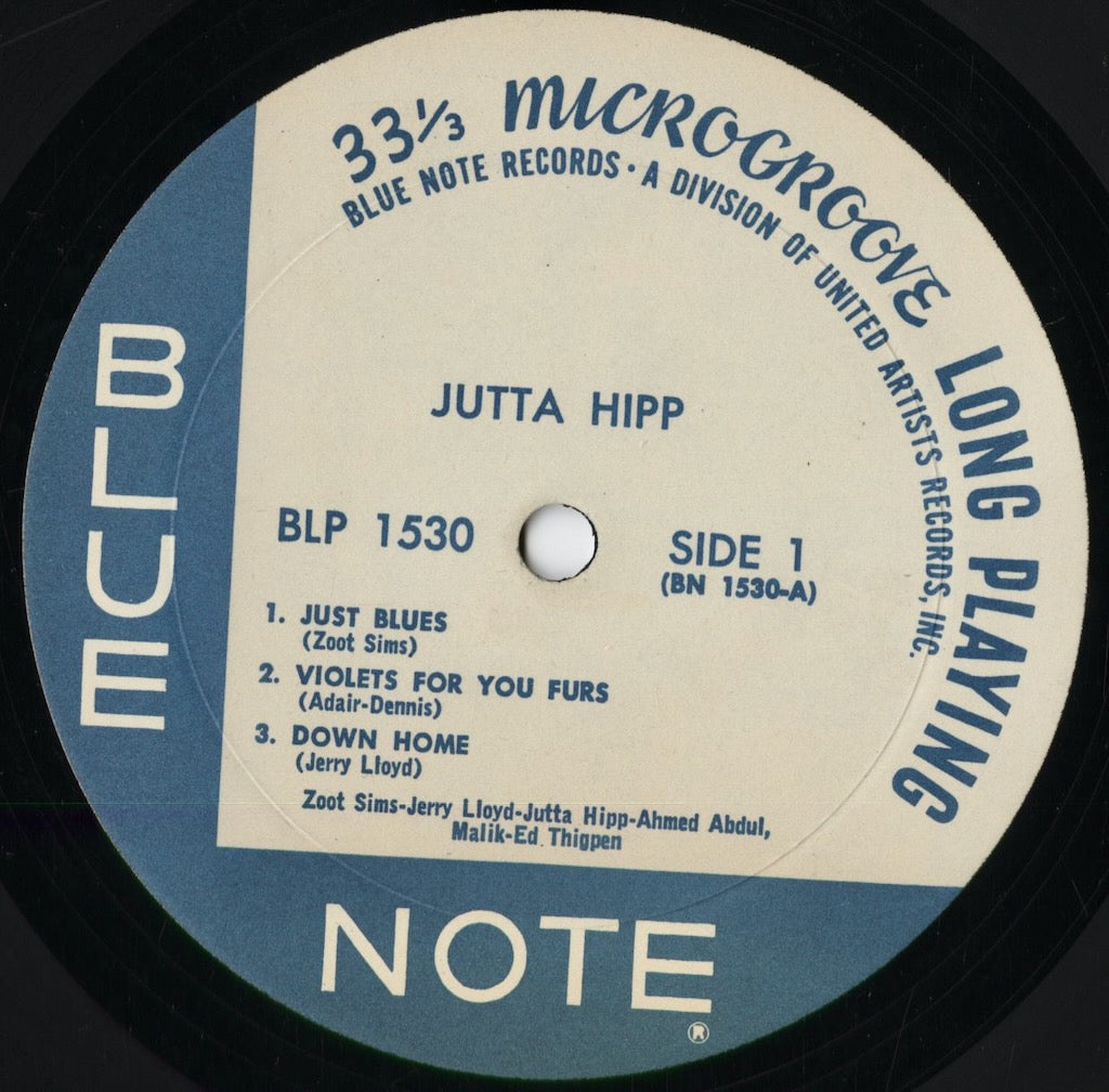 Jutta Hipp - Jutta Hipp With Zoot Sims (BLP 1530) 1972 US Blue Note サイン付き｜中古LP