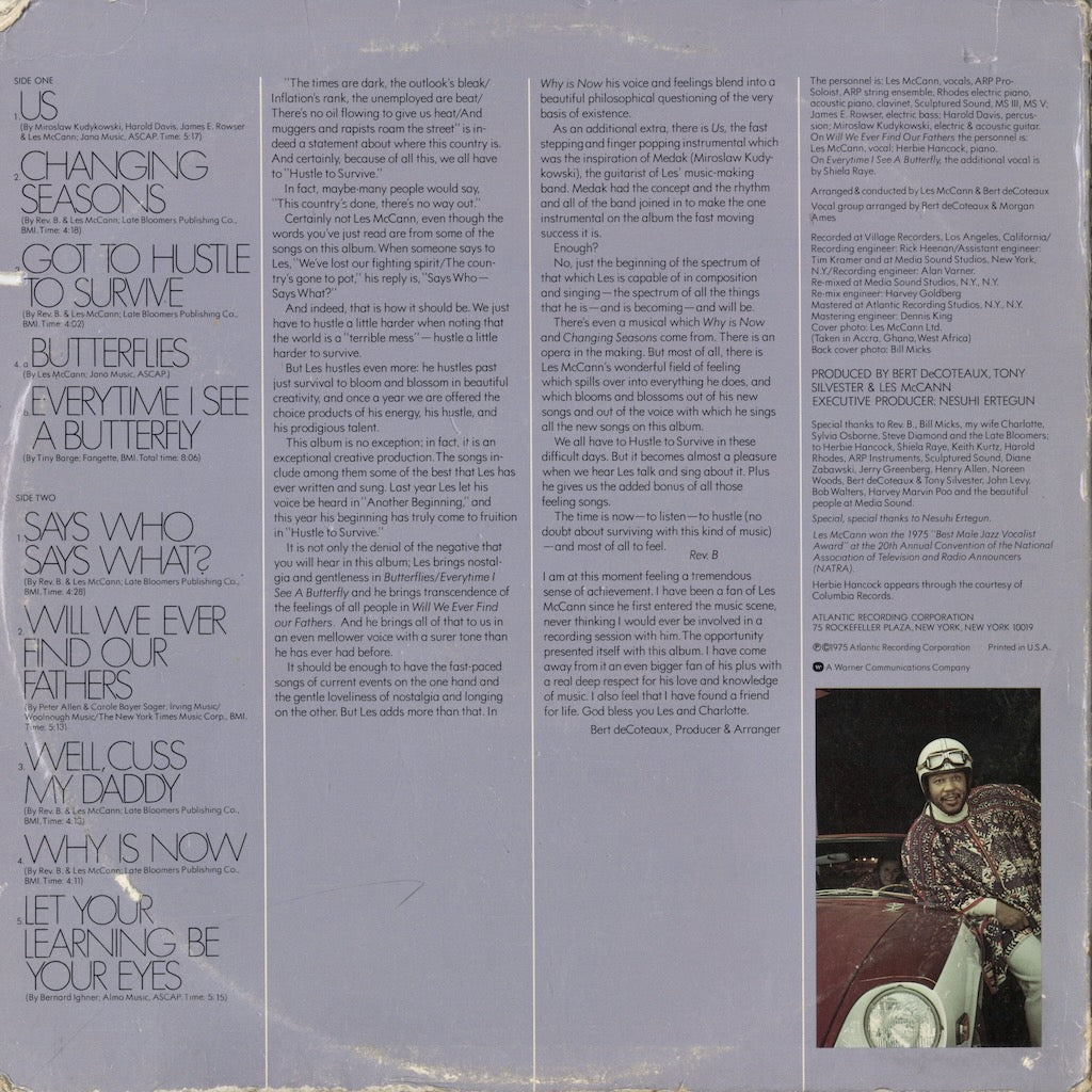 Les McCann / レス・マッキャン / Hustle To Survive (SD 1679)