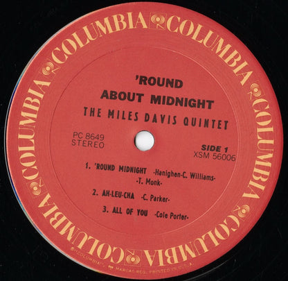 Miles Davis - 'Round About Midnight (PC 8649) 1975 US Columbia｜中古LP