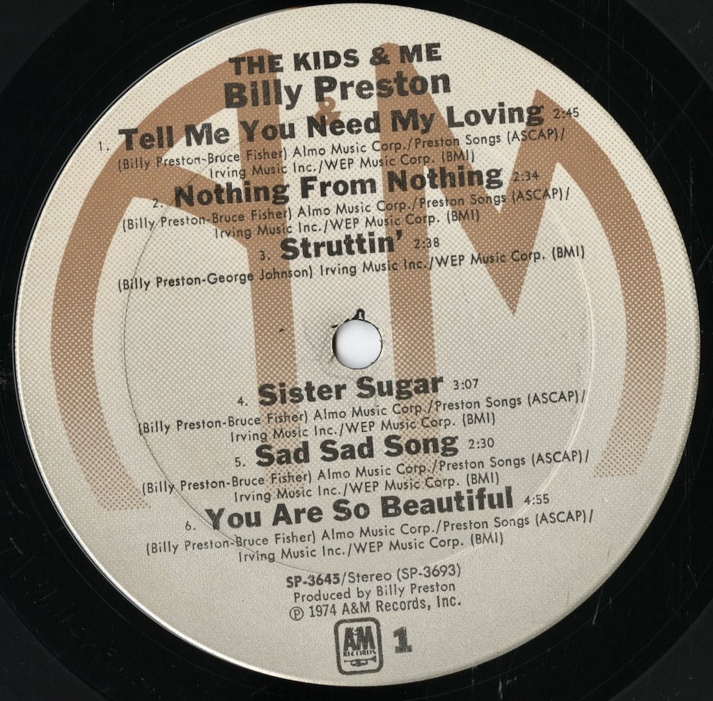 Billy Preston / ビリー・プレストン / The Kids & Me (SP-3645)