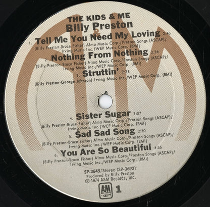 Billy Preston / ビリー・プレストン / The Kids & Me (SP-3645)