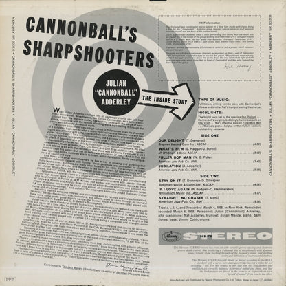 Cannonball Adderley / キャノンボール・アダレイ / Cannonball's Sharpshooters (195J-44)