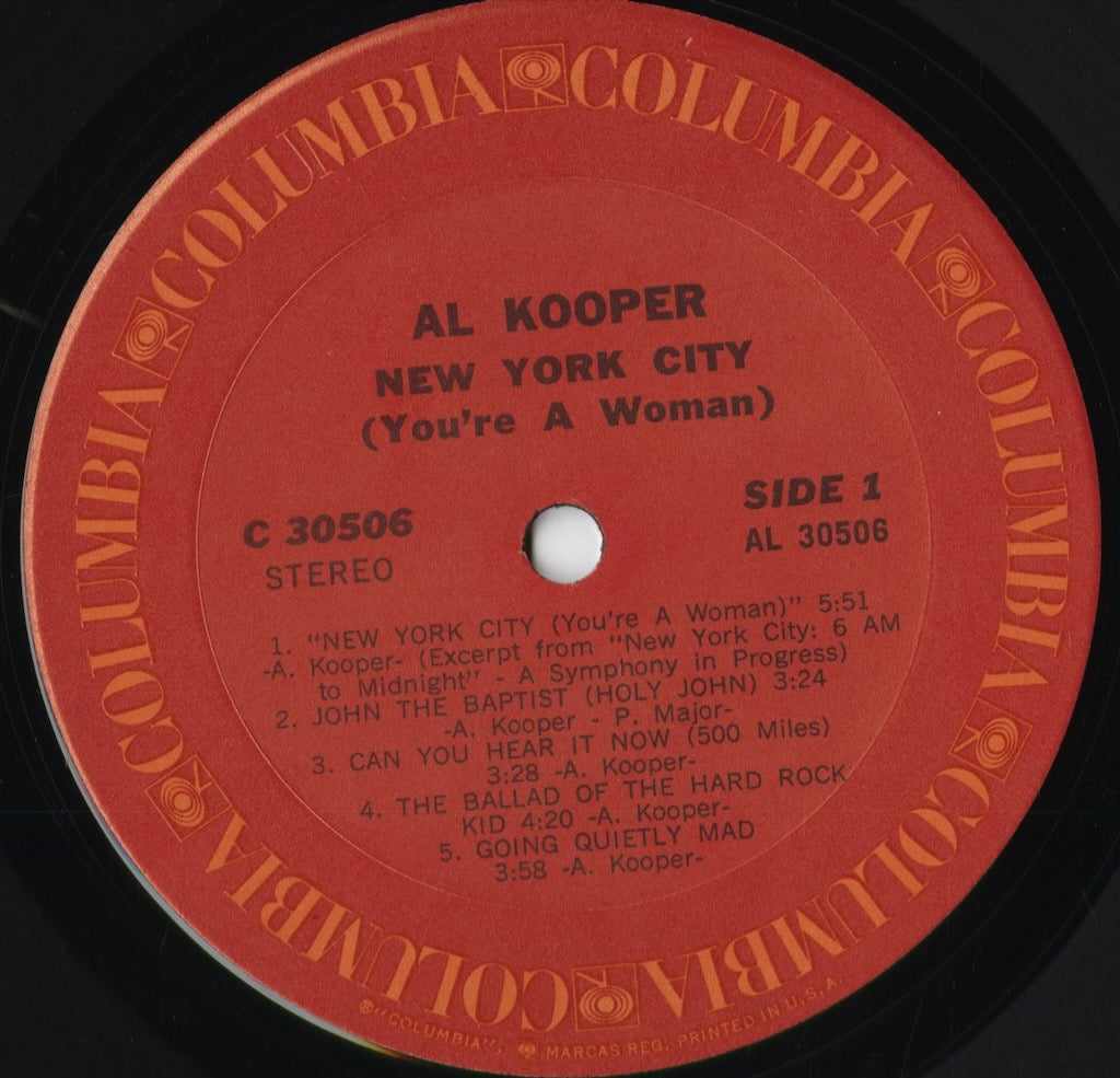 Al Kooper - New York City (C 30506) 1971 US Columbia｜中古LP