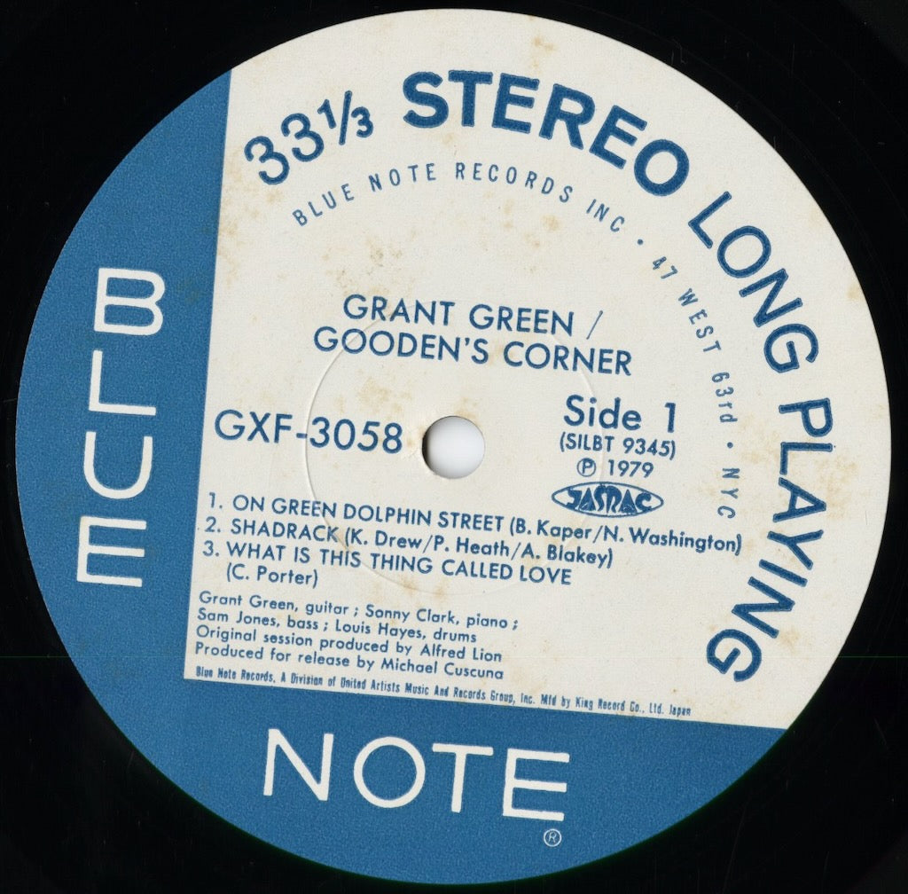 GXF 3058 Grant Green / Gooden's Corner | 中古レコード通販